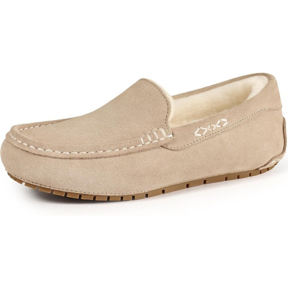 Women's Fluffy Cozy Tan Memory Foam House Soft Sole Slippers Boot Shoes